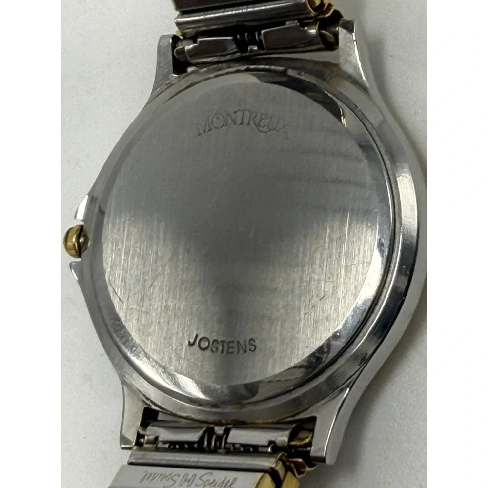 Josten's Montreux Mens Watch New Battery 36MM 6.5